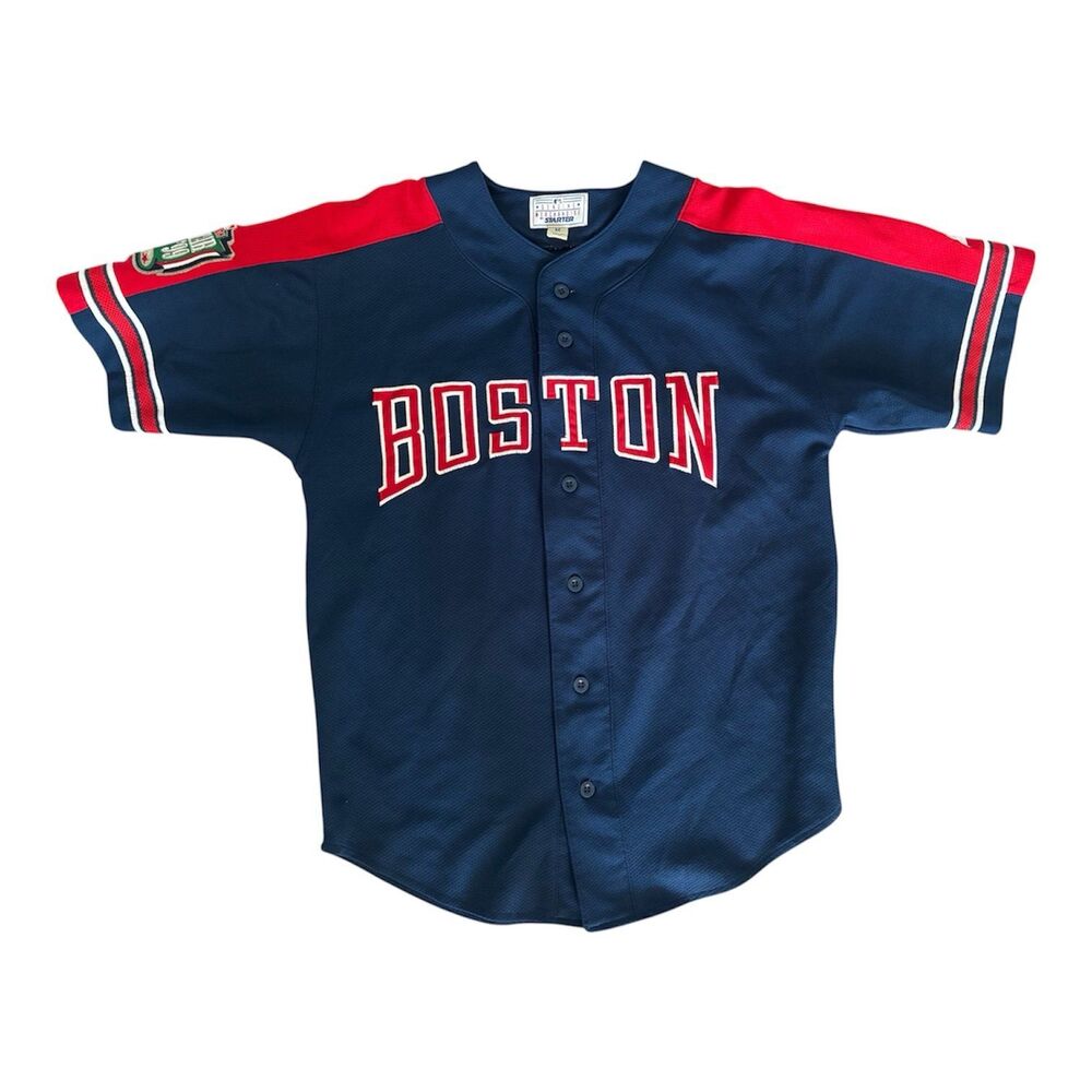 Vintage Starter 90s 99 MLB Star Game Fenway Park Boston Red Sox Jersey Sz Medium